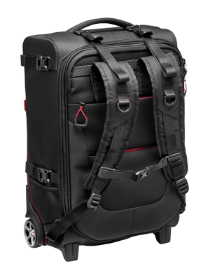 backpack and roller bag